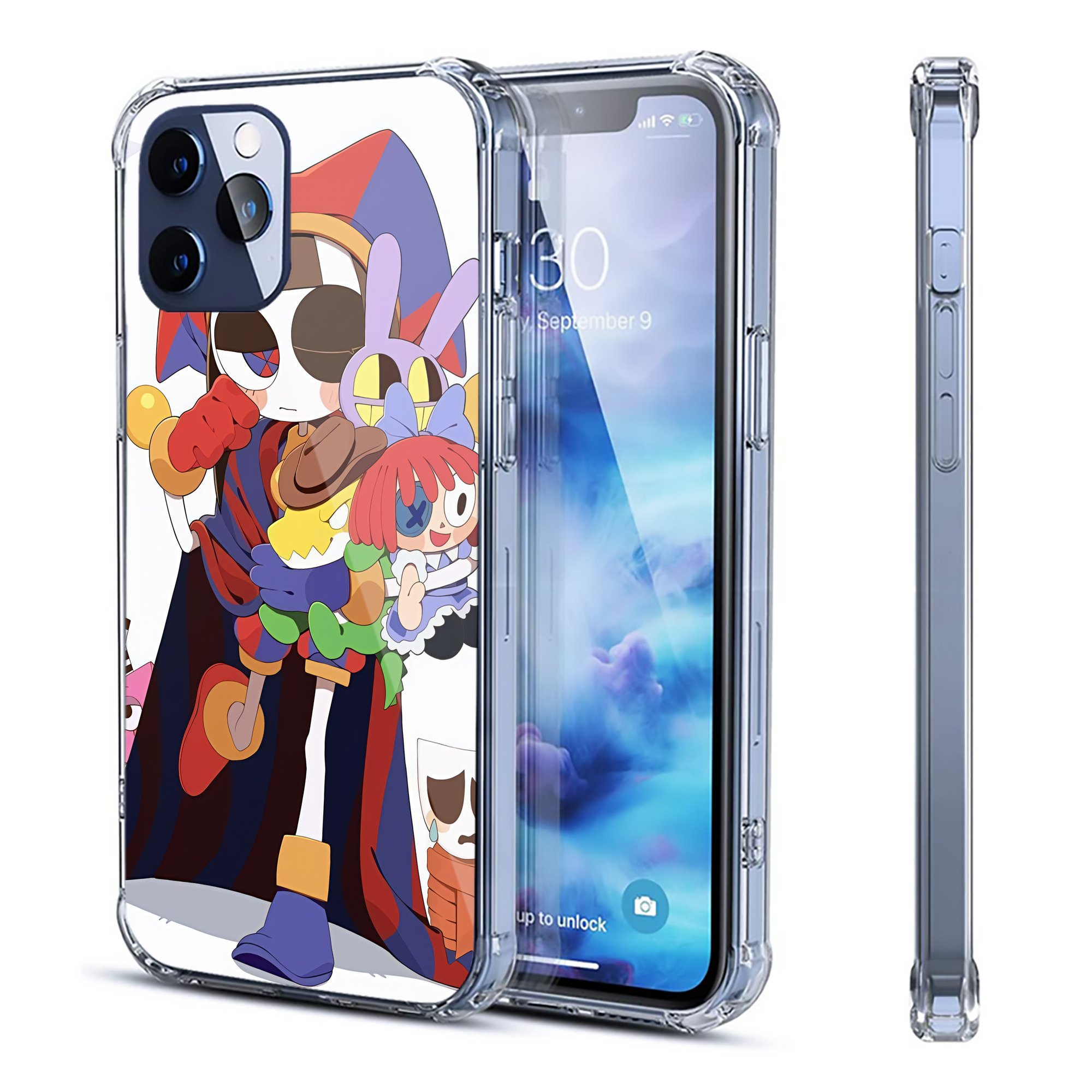 （画像用） アンパンマン Anpanman 【iPhone 12シリーズ対応】透明スマホケース（クリアソフトケース）